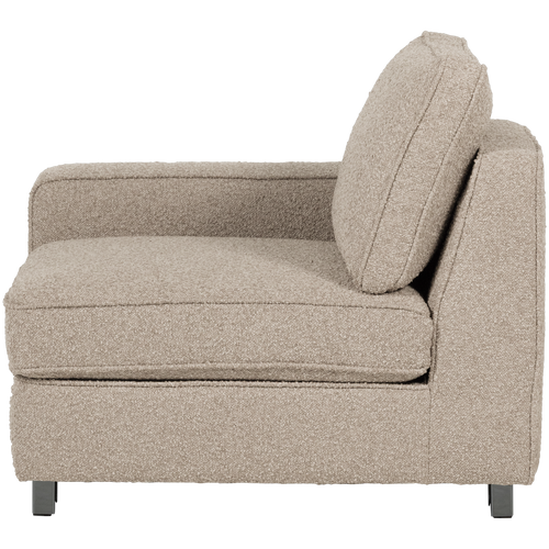 vtwonen element 1-zits met arm links Lazy - Bouclé - Naturel - vtwonen shop