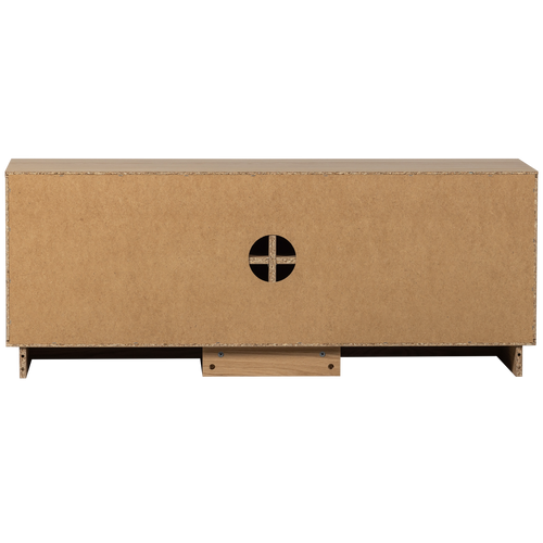 WOOOD Zuma tv-meubel - Push-To-Open - Eiken - Transparant - 52x133x45