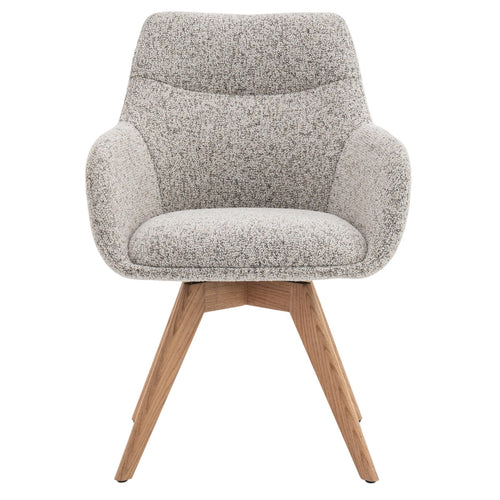 DÉJA Living Eetkamerstoel Noé - Beige/Naturel - Draaibaar - Set van 2 - vtwonen shop