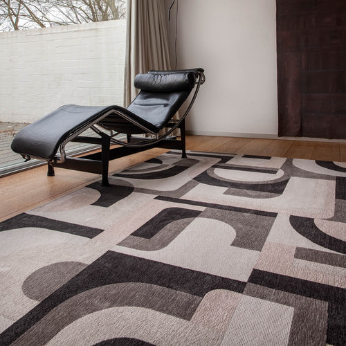 Louis De Poortere vloerkleed Saxon Beige - grijs - 200x280cm - vtwonen shop