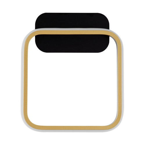 Nova Luce IMAR Geïntegreerde LED-wandlamp Sandy Black, gouden LED 13W 563lm 3200K