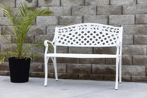 Rebellenclub Tuinbank Priz - 100 x 60cm - Wit - vtwonen shop