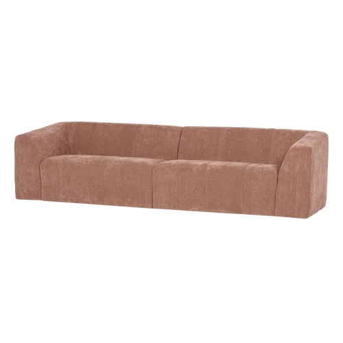 WOOOD 4-zits bank Omaire - Chenille - Lichtroze