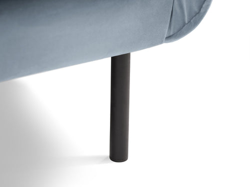 Cosmopolitan Design Fauteuil Vienna flueel, lichtblauw - 94x97x95cm