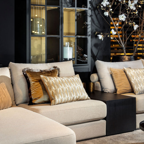 Hoii sierkussen Jeanette - 45x45 cm - Effen kleur - Bruin - vtwonen shop