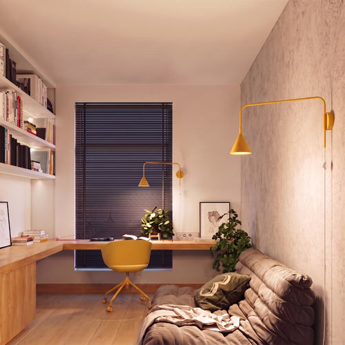Sollux Lighting Wandlamp NOX geel - 14x61x30cm