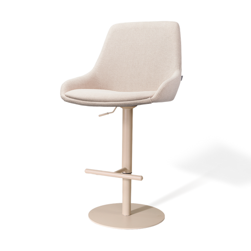 Nolon Niva-Isa tulp barkruk beige verstelbaar - beige poten