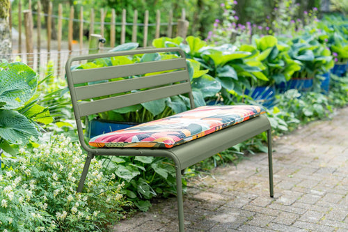 MaximaVida metalen tuinbank Max 120 cm olijfgroen - vtwonen shop