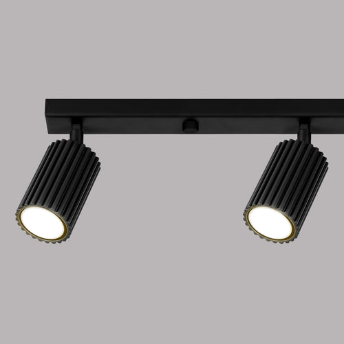 Sollux Lighting Plafondlamp KARBON 4L zwart - 81x6,5x16,5cm