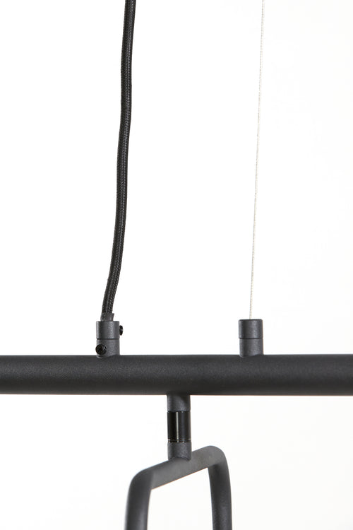 Light & Living hanglamp EDISA - zwart - 160x50x25cm