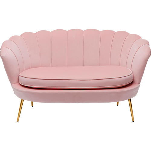 Kare Design Sofa Water Lily 2-Zits fluweel roze - vtwonen shop
