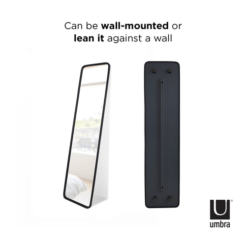 Umbra wandspiegel Hub - 157 x 37 x 5 cm - Zwart