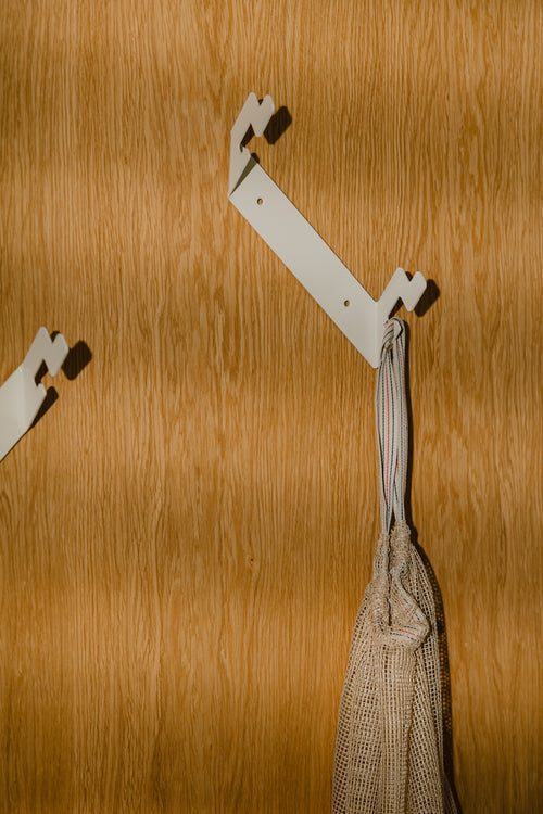 noo.ma GLIPS wandkapstokken set van 3 - Piazza Beige - vtwonen shop