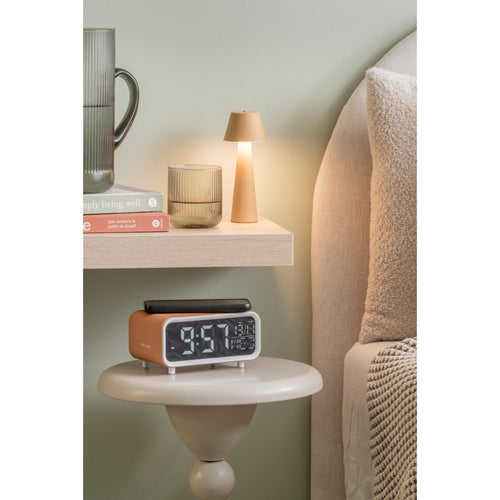 Karlsson wekker Chunky LED - geel - 17x11x8.6cm - Vaderdag - Vaderdagcadeau - Vaderdag cadeautje voor hem