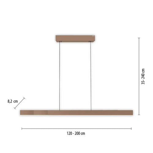 Neuhaus PURE hanglamp e-Lift - 3 lichts - 200  x 240   cm - champagne - vtwonen shop