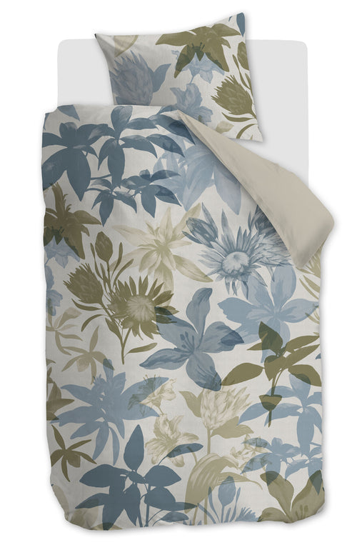 Beddinghouse Dekbedovertrek Flori - 140 x 200/220 cm - Blauw