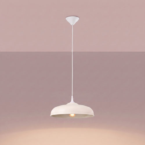 Sollux Lighting Hanglamp GINA beige - 38x38x74cm