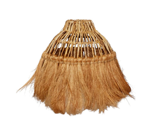 Furnilux Handgemaakte Hanglamp van Bananenvezel – Duurzaam & Natuurlijk Design - Top 10cm -Bodem 30cm - Hoogte 22cm - vtwonen shop