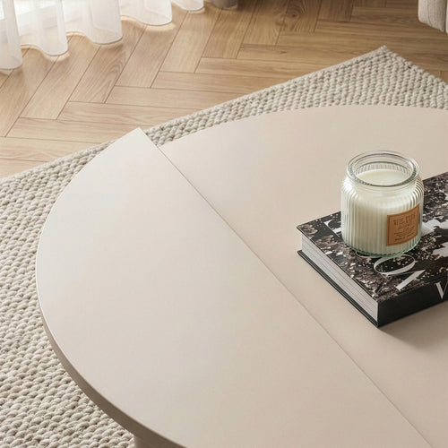 Calicosy - ORION Set van 2 salontafels - Licht hout - 90x90x35 cm