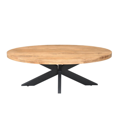 Starfurn Salontafel Dakota - Ovaal Naturel Hout - 130x70x40cm