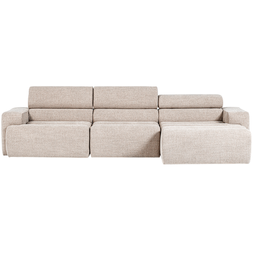 WOOOD chaise longue bank rechts Novi - Polyester - Naturel Melange - vtwonen shop