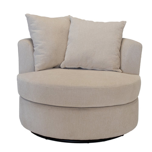 Giga Meubel Fauteuil Thony Luxe Draaibaar - Beige - Zithoogte 46cm