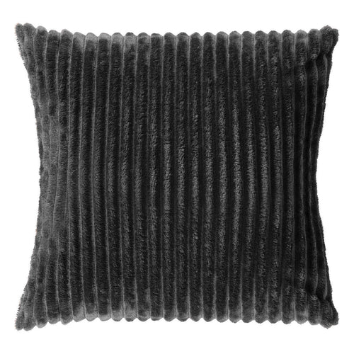 KUSSENSET - 4-delig Mixed Textures - 45x45 cm - inclusief binnenkussens - zwart, antraciet