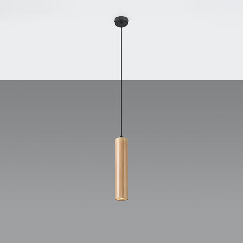 Sollux Lighting Hanglamp LINO hout - 8x8x105cm