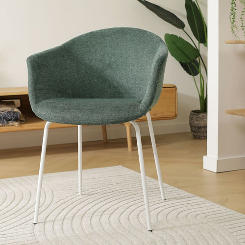 Nolon Nora-Otis Eetkamerstoel Donkergroen - met Armleuning - Zwart - vtwonen shop