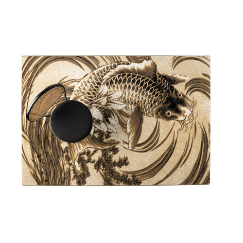 Bold Monkey The Legend Of Koi vloerkleed 160x230 beige/zwart grijs