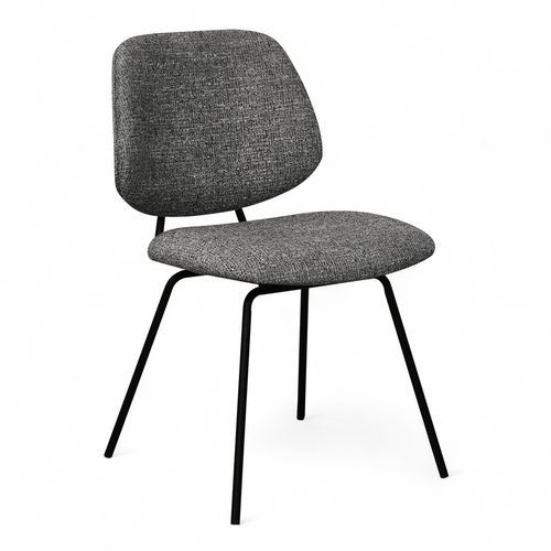 Furnhouse eetkamerstoel Sofia - Grijs - Stof (Bouclé) - Set van 2