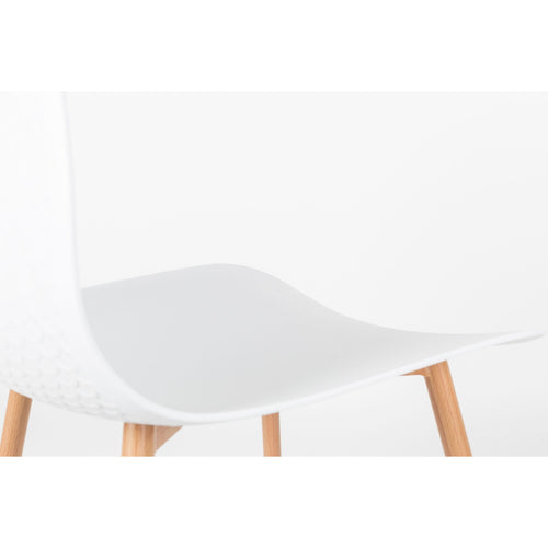 Housecraft Living Leon Eetkamerstoelen Wit - Set van 2