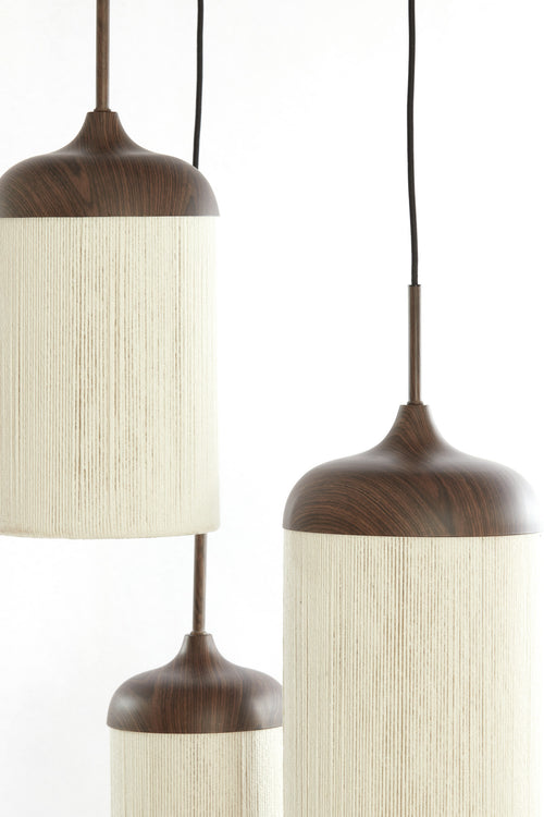 Light & Living hanglamp DANIALO - bruin - Ø35x32cm