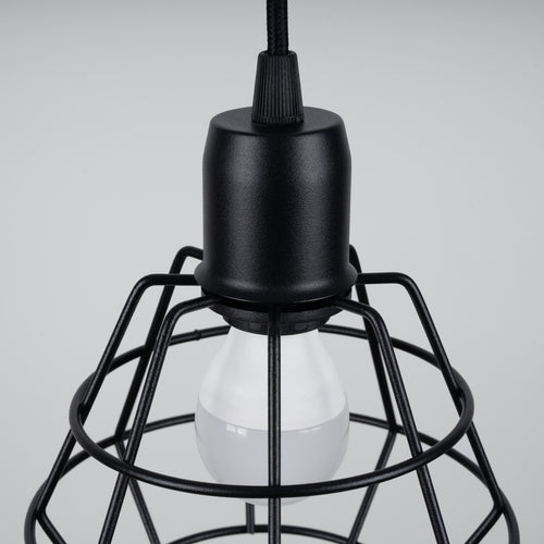 Sollux Lighting Hanglamp SUBA 3P zwart - 38x38x120cm