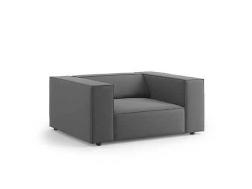 Cosmopolitan Design Fauteuil Arendal flueel, cement - 102x124x70cm