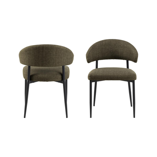 Rebellenclub Eetkamerstoel Eldor - Set Van 2 - Groen - vtwonen shop