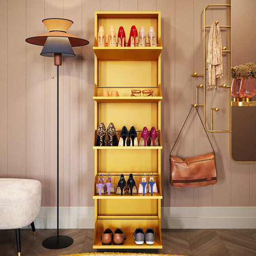 Kare Design Schoenenkast Caruso - geel - 5 laden - vtwonen shop