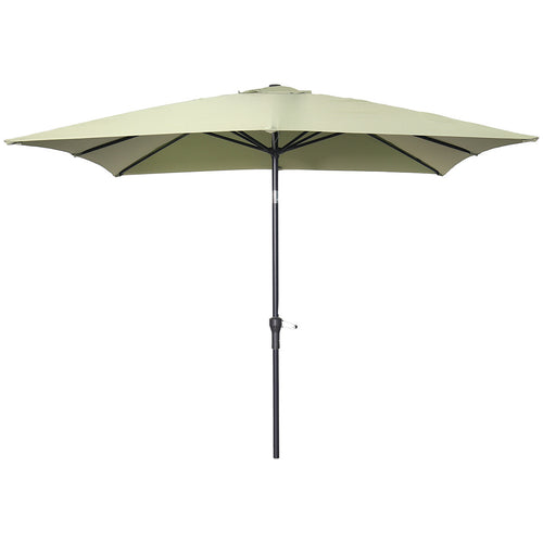 Garden Impressions stokparasol Lotus olijf 250x250 cm met Eureka voet en hoes