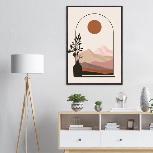 Artfulprints Poster Boho – Blush horizon   - A4 21x29.7 cm - beige
