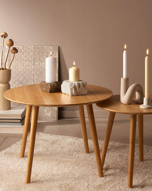 Bolsius gladde stompkaarsen - ivoor - 20cm - vtwonen shop