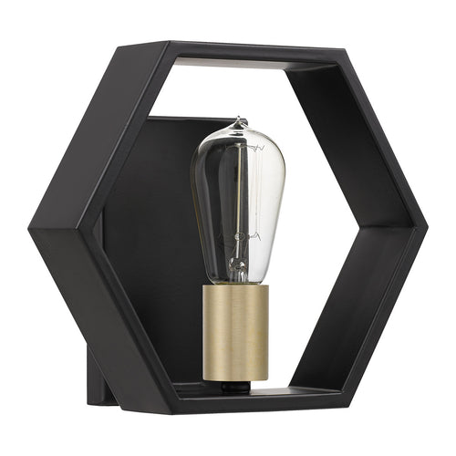 Elstead Quoizel Bismarck Wandlamp Aarde Zwart