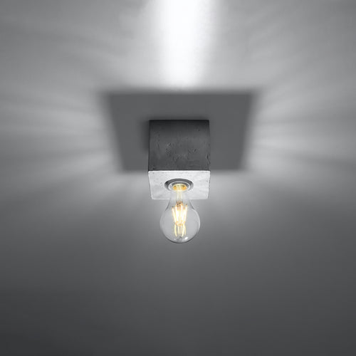 Sollux Lighting Plafondlamp ARIZ beton - 10x10x10cm