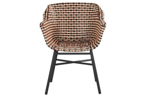 Hartman Tuinstoel Delphine - Rood Wicker - Zithoogte 43cm - vtwonen shop