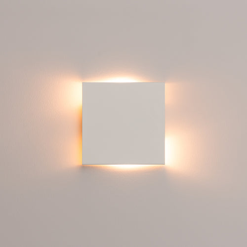 Sollux Lighting Wandlamp VANTA wit - 15x2,4x15cm