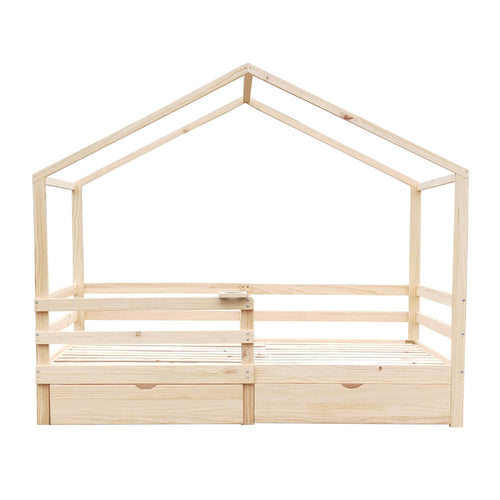 Home Deluxe Kinderbed WOLKENLAND Naturel Met Lades