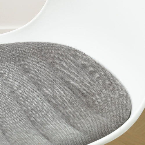 Nolon Nino-Liv barkruk wit met zeegrijs zitkussen - zwart onderstel - 65 cm