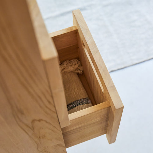 Tikamoon Massief teakhouten kolomkast - Naturel - vtwonen shop