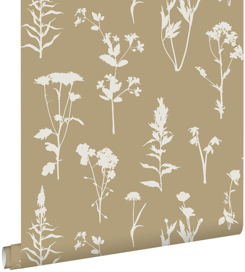 ESTAhome behang veldbloemen beige - 0.53 x 10.05 m - 139483 - vtwonen shop