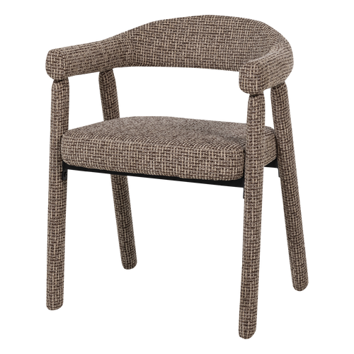 WOOOD eetkamerstoel armleuning bruin Sedo - Set Van 2 - 78x59x58