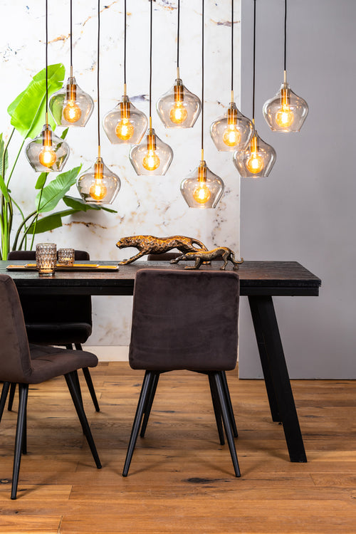 Light & Living hanglamp Rakel - brons - 124x35x60 cm